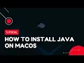 How to install Java on macOS VPS Tutorial