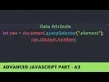 Use Data Attribute In HTML and JavaScript - Advance JavaScript Tutorial Part 62