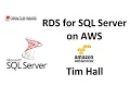 Amazon Web Services AWS Relational Database Services RDS for SQL Server