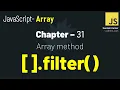 JavaScript - 31 filter Method Explained Selectively Extract Array Data MUST KNOW