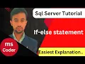 if else in sql sql server tutorial for beginners in hindi how to use if else statement if else