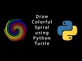 Let s draw Colorful Spiral using Python Turtle