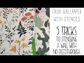 Tips for stenciling walls to get clean lines with minimal bleedthrough