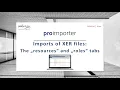 How to use the roles and resource tabs when importing XER files with the proimporter