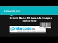 Free Online Code 39 Barcode Image Generator