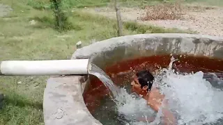 Pakistan Village Swimming In Tubewell With Full Mastii  Pakistan Village Swimming In Tubewell With Full Mastii