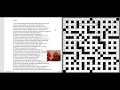 Expert Solver Destroys the World s Hardest Crossword