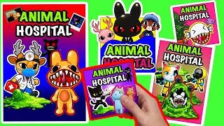 Roblox Animal Hospital Game Book Blindbag Compilation 로블록스 동물병원 게임북 모음집 🏥🎮✂️무료도안 paperdiy ASMR 변칙성
