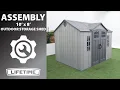 Lifetime 10 x 8 Outdoor Storage Shed Lifetime Assembly