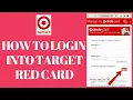 How to login into target red card target credit card account