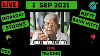 Download Live Intraday Trading on 1 Sept 2021 | Nifty Trend Today | Banknifty Live Intraday Strategy Today MP3