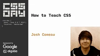 How to Teach CSS Josh Comeau CSS Day 2024