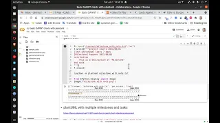 plantuml gannt charts in google colab