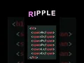 Ripple Text Animation HTML CSS