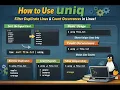 How to Use uniq - Filter Duplicate Lines Count Occurrences in Linux