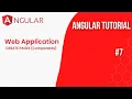 Angular Tutorial E7 Create Pages Components 2023 Front End Development