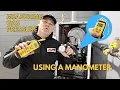 Measuring setting Gas Pressure using a manometer