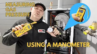 Measuring setting Gas Pressure using a manometer