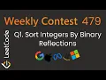 Sort Integer by Binary Reflection Leetcode 3769 Weekly Contest 479 Q1 Easy Sorting Binary
