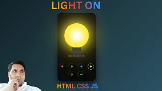 Smart Bulb App Using HTML CSS JavaScript With Animation Beginner Project