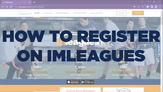 How To Register on IMLeagues