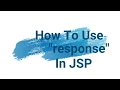 How To use response implicit object in jsp