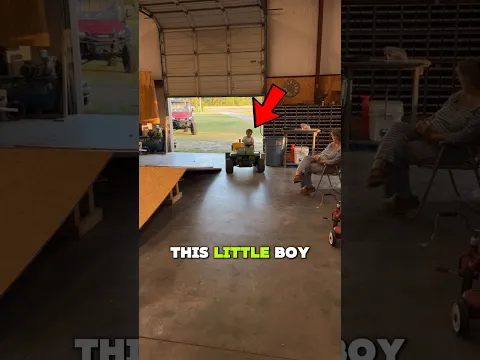 This Little Boy Drives His Tractor Like a PRO! 🚜😎