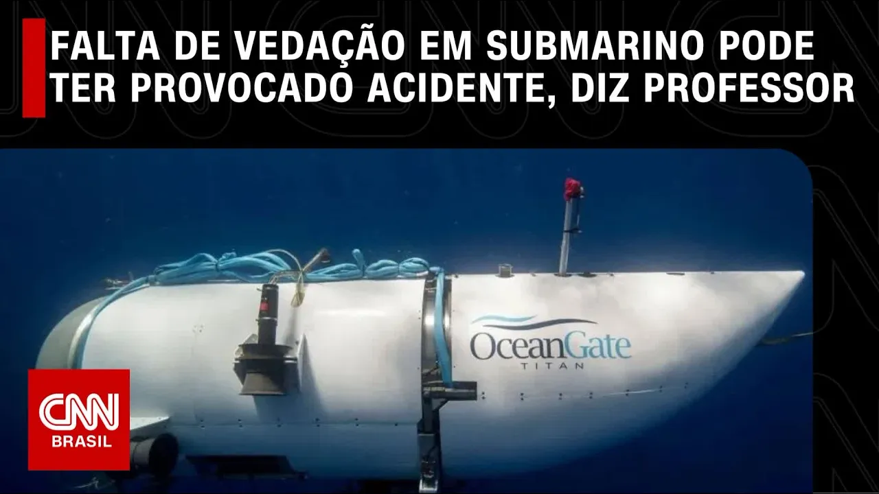 Falta de vedação em submarino pode ser hipótese para implosão, diz professor | CNN ARENA