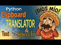 I Copied Text Python Replied in Spanish Rude Python Translator Tutorial