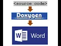 Source Code to Doxygen to Word Document