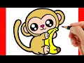 HOW TO DRAW A MONKEY EASY STEP BY STEP
