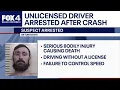 Unlicensed driver arrested after fatal multi-car crash