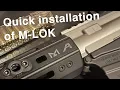 How to easily install M-lok attachments