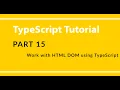 Part 15 - TypeScript