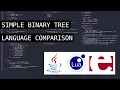 Simple Binary Tree in 3 Languages Lua Java Erlang - Language Comparison Series