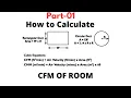 CFM of a Room ACPH CFM CMM CMH Vedio by Learn With Mir