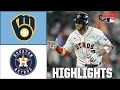 Milwaukee Brewers vs Houston Astros Full Game Highlights ESPN MLB