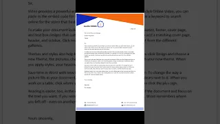 sample letterhead design