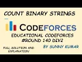 Count Binary Strings Idea Dynamic Programming Problem C Educational Codeforces Round 140