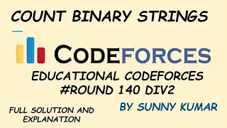 Count Binary Strings Idea Dynamic Programming Problem C Educational Codeforces Round 140
