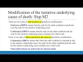 ICD 10 mortality coding Steps M2 M3