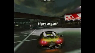 Bugatti Veyron Blown Engine At 400 KMH NFSU2 