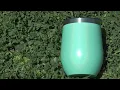 CHILLOUT LIFE 12 oz Stainless Steel Tumbler with Lid - Teal Sparkle