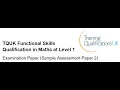 Download Lagu Functional Skills Maths L1 Sample Paper 2 TQUK