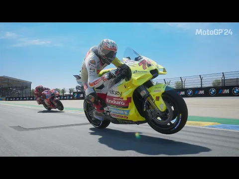 Download MP3 MARCO BEZZECCHI VS ACOSTA VS BAGNAIA MOTOGP LE MANS PRANCIS MOTOGP 24 GAMEPLAY