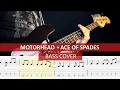 Motörhead - Ace of Spades / bass cover / playalong with TAB