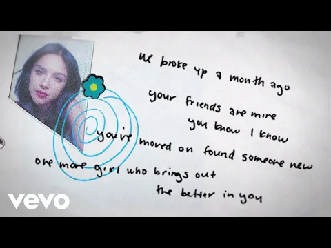 Download MP3 Olivia Rodrigo - happier (Lyric Video)