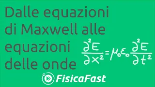 Dalle equazioni di Maxwell alle equazioni delle onde [lezione di fisica]