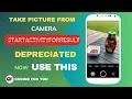 Upload Image Using Camera Get Image From Camera Take Image From Camera in Android Studio