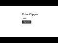 Color Flipper using HTML CSS JavaScript Beginner Web Development Project